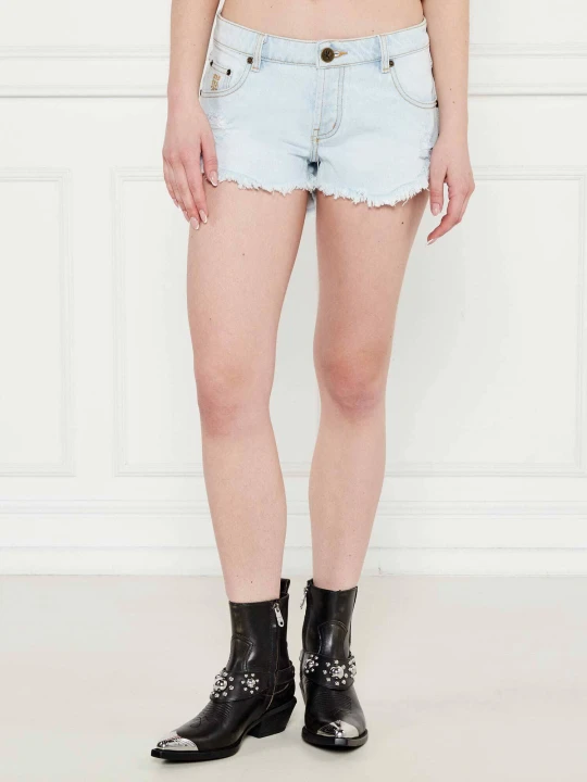 Zdjęcie produktu One Teaspoon Jeansowe szorty DUKES | Loose fit | low waist błękitny