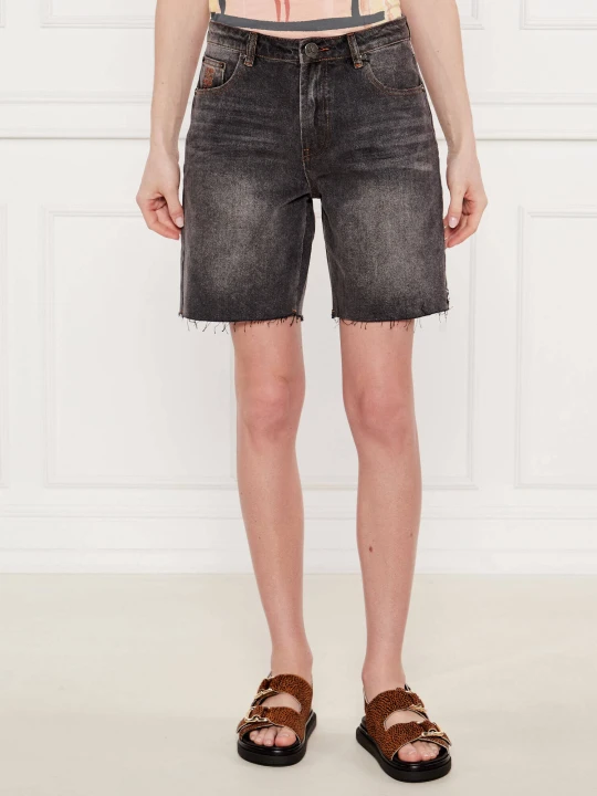 Zdjęcie produktu One Teaspoon Jeansowe szorty JACKSONS | Relaxed fit czarny