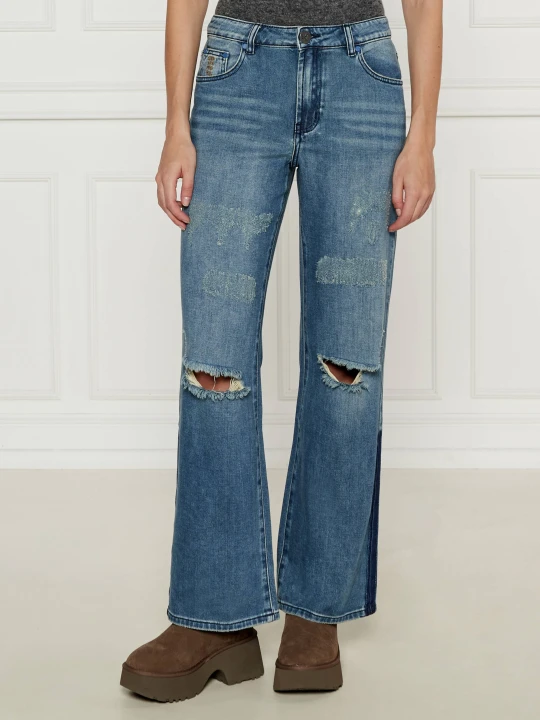 Zdjęcie produktu One Teaspoon Jeansy GRITTY | flare fit niebieski