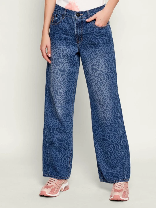 Zdjęcie produktu One Teaspoon Jeansy JACKSON | Relaxed fit | mid waist niebieski