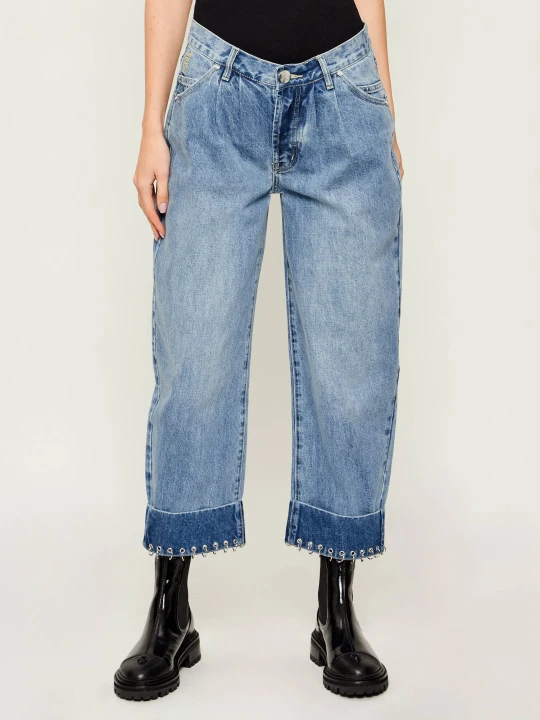 Zdjęcie produktu One Teaspoon Jeansy SMITHS | Relaxed fit | low waist niebieski