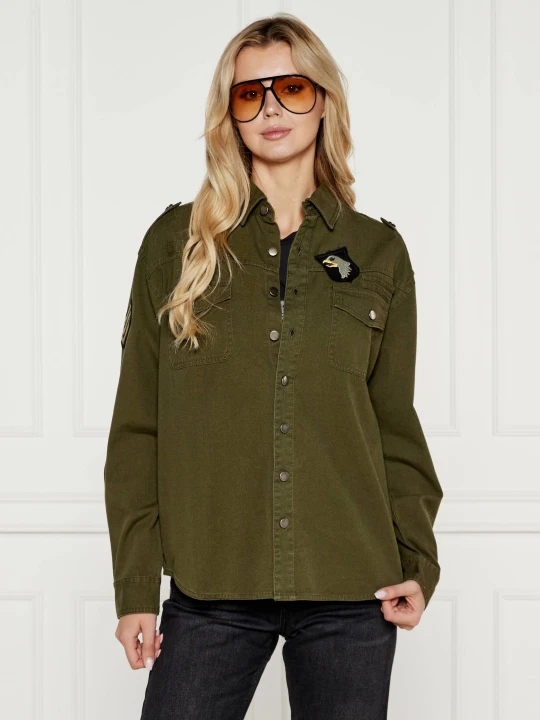Zdjęcie produktu One Teaspoon Koszula Aviator Eagle | Oversize fit khaki