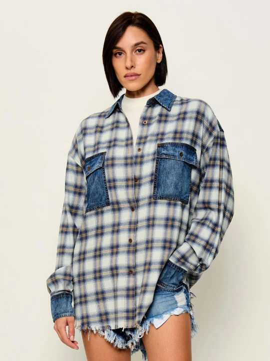 Zdjęcie produktu One Teaspoon Koszula | Oversize fit niebieski