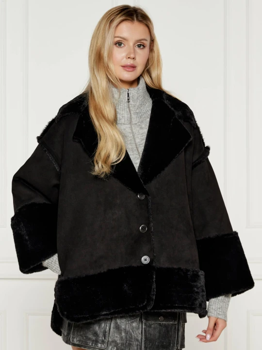 Zdjęcie produktu One Teaspoon Kożuch | Oversize fit czarny