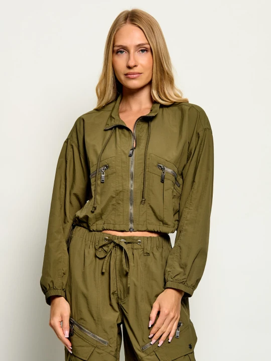 Zdjęcie produktu One Teaspoon Kurtka Drift Bubble | Cropped Fit khaki