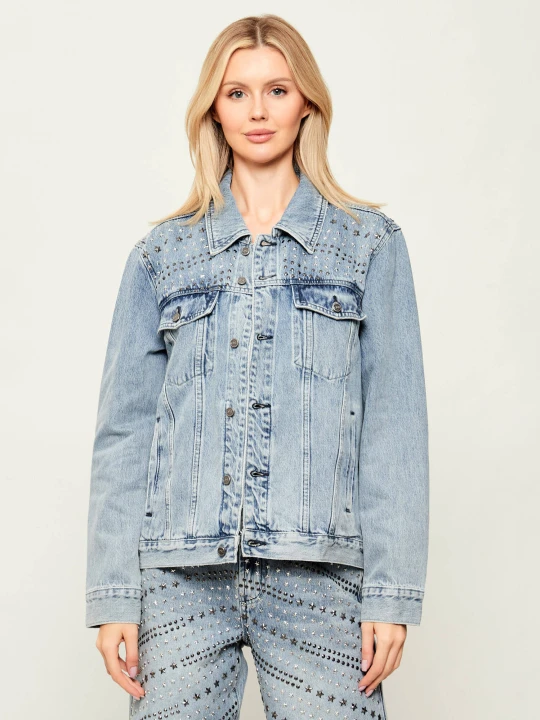 Zdjęcie produktu One Teaspoon Kurtka jeansowa 25TH BIRTHDAY TRUCKER | Relaxed fit błękitny