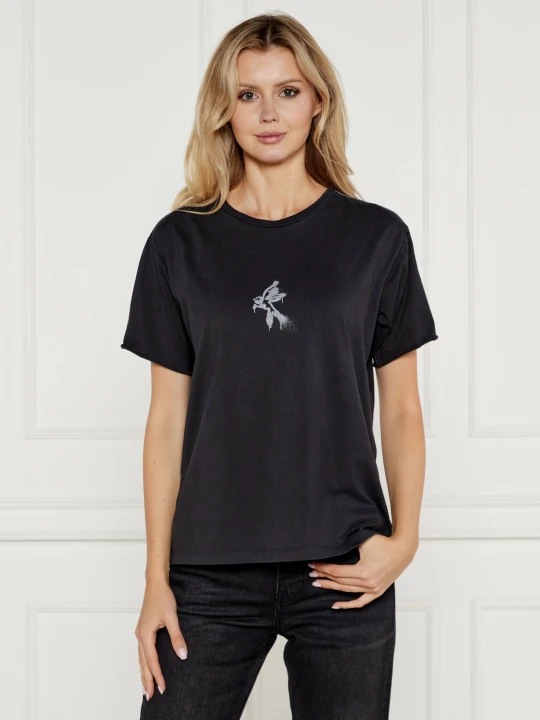 Zdjęcie produktu One Teaspoon T-shirt GRAFFITI BIRD | Regular Fit grafitowy