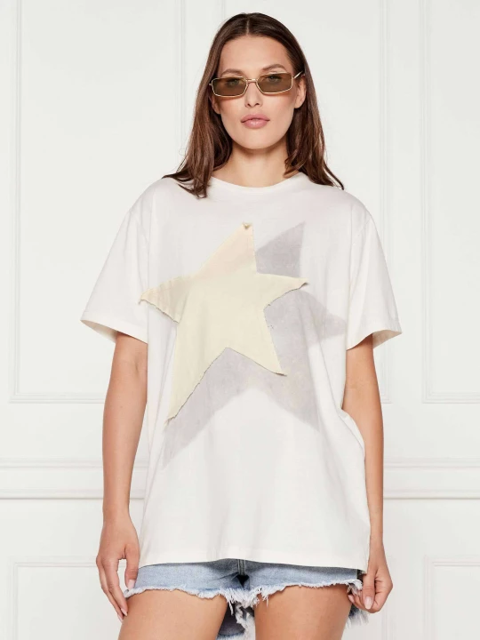 Zdjęcie produktu One Teaspoon T-shirt SHADOW STAR | Regular Fit beżowy