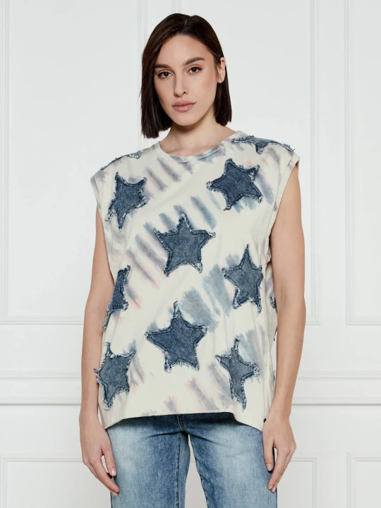 Zdjęcie produktu One Teaspoon Top | Relaxed fit ecru