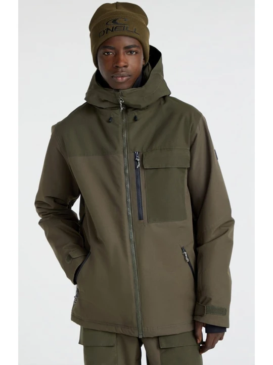 Zdjęcie produktu O'Neill Kurtka narciarska "Utility" w kolorze khaki rozmiar: L