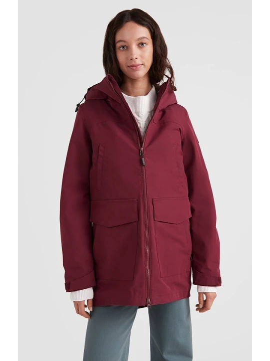 Zdjęcie produktu O'Neill Parka 3w1 "Journey" w kolorze czerwonym rozmiar: M