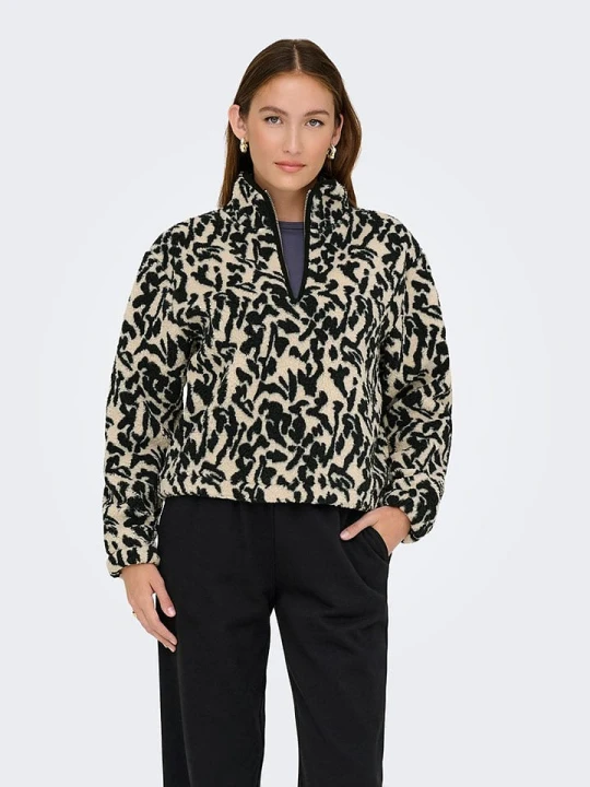 Zdjęcie produktu ONLY Bluza polarowa w kolorze beżowym rozmiar: XL