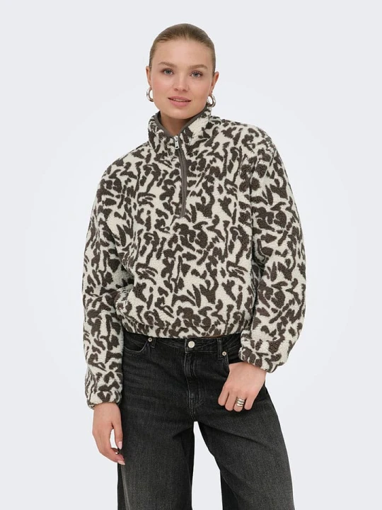 Zdjęcie produktu ONLY Bluza polarowa w kolorze kremowym rozmiar: S