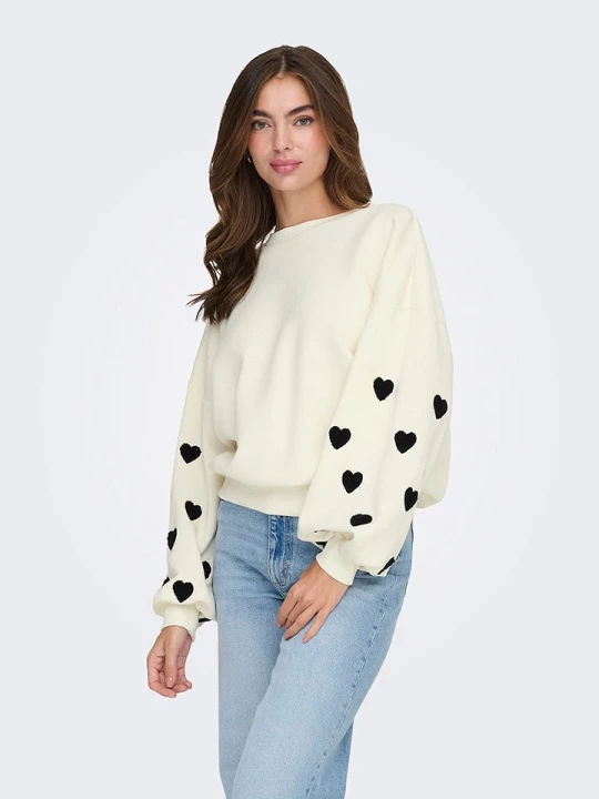 Zdjęcie produktu ONLY Bluza w kolorze kremowym rozmiar: XL
