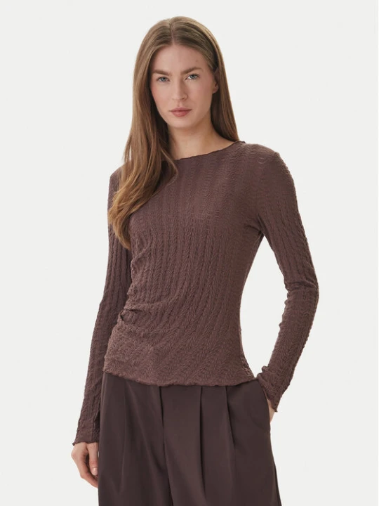 Zdjęcie produktu ONLY Bluzka Ella 15368469 Brązowy Slim Fit