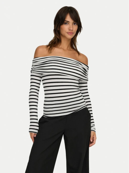 Zdjęcie produktu ONLY Bluzka Glamour 15339759 Biały Slim Fit