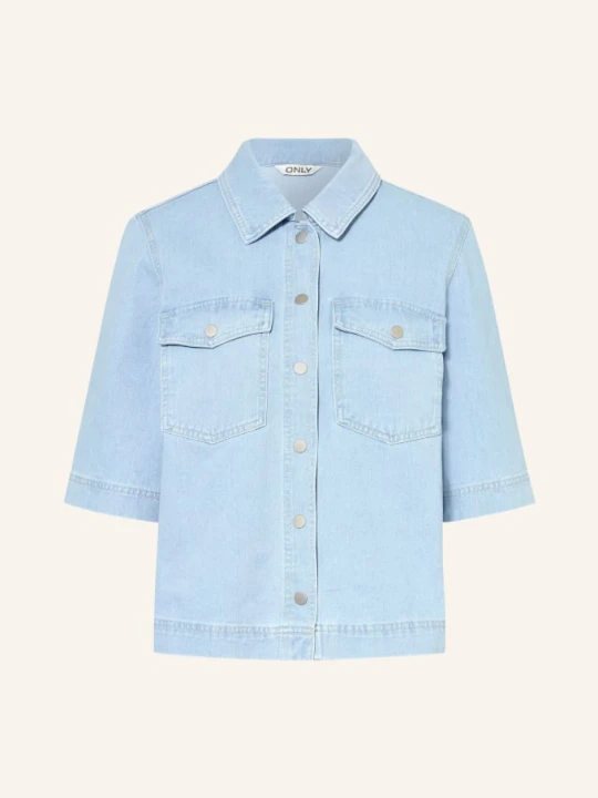 Zdjęcie produktu Only Bluzka Jeansowa Z Rękawami 3/4 blau JASNONIEBIESKI