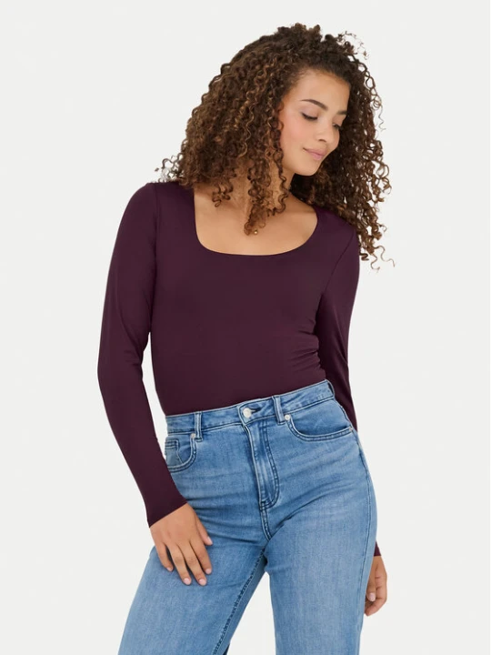 Zdjęcie produktu ONLY Bluzka Lea 15302647 Fioletowy Slim Fit