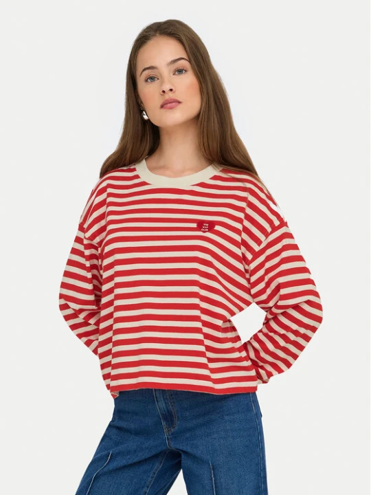 Zdjęcie produktu ONLY Bluzka Livina 15359682 Czerwony Regular Fit