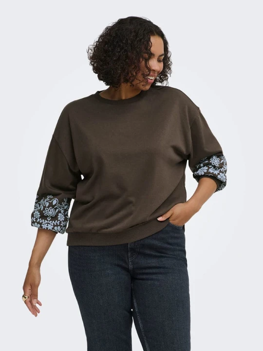 Zdjęcie produktu ONLY Carmakoma Bluza w kolorze brązowym rozmiar: M-46 / 48