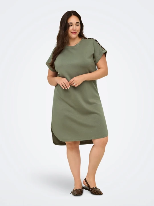 Zdjęcie produktu ONLY Carmakoma Sukienka w kolorze khaki rozmiar: S-42 / 44