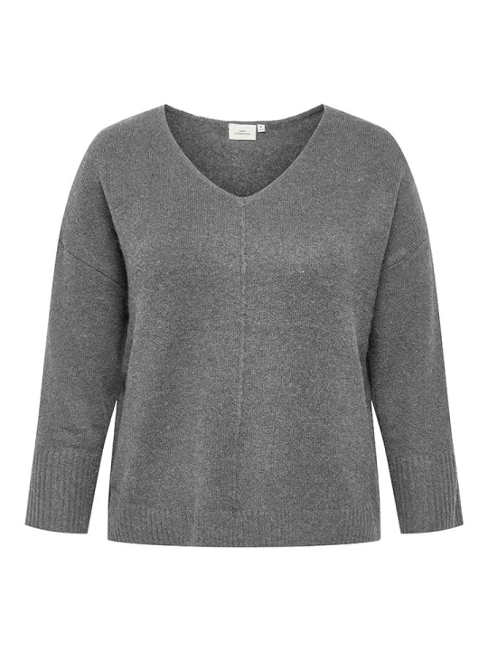 Zdjęcie produktu ONLY Carmakoma Sweter w kolorze szarym rozmiar: 42 / 44