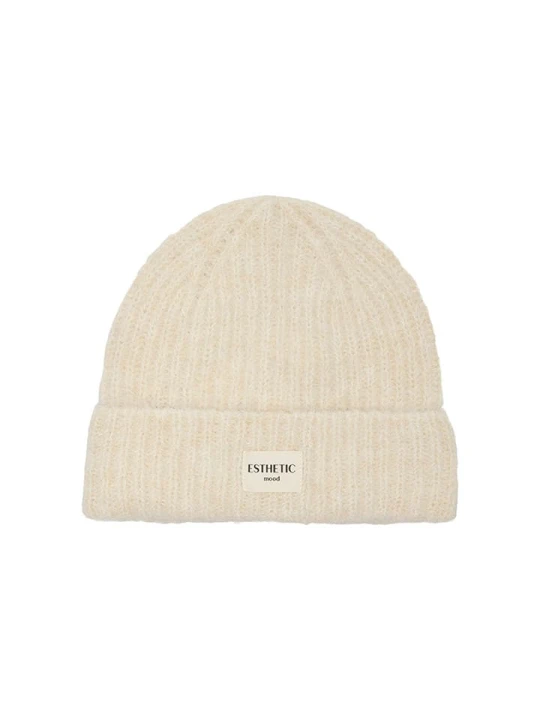 Zdjęcie produktu ONLY Czapka beanie w kolorze beżowym rozmiar: onesize