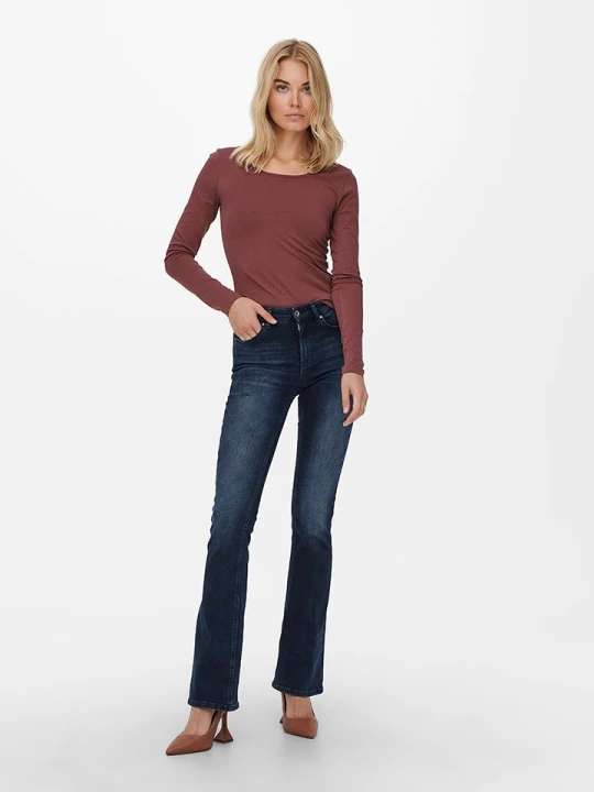 Zdjęcie produktu ONLY Dżinsy - Flare fit - w kolorze granatowym rozmiar: S / L30