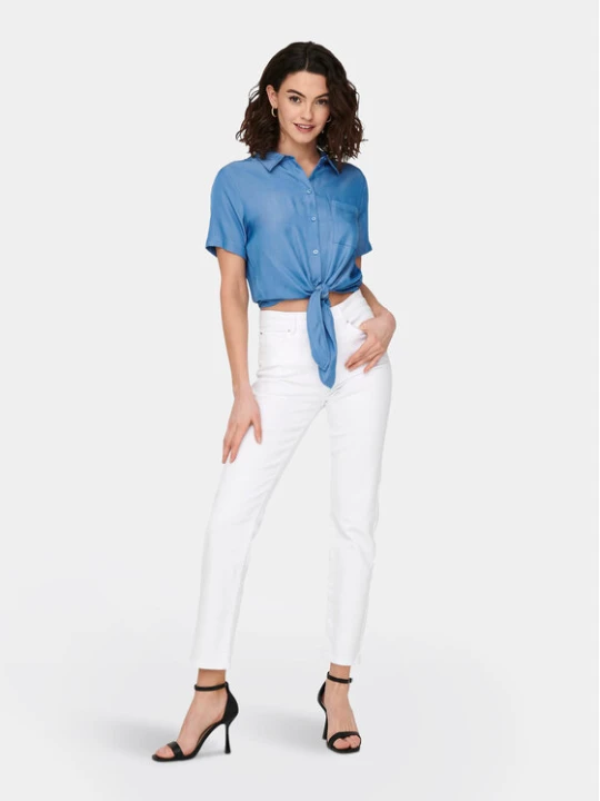 Zdjęcie produktu ONLY Jeansy Emily 15292435 Biały Straight Fit