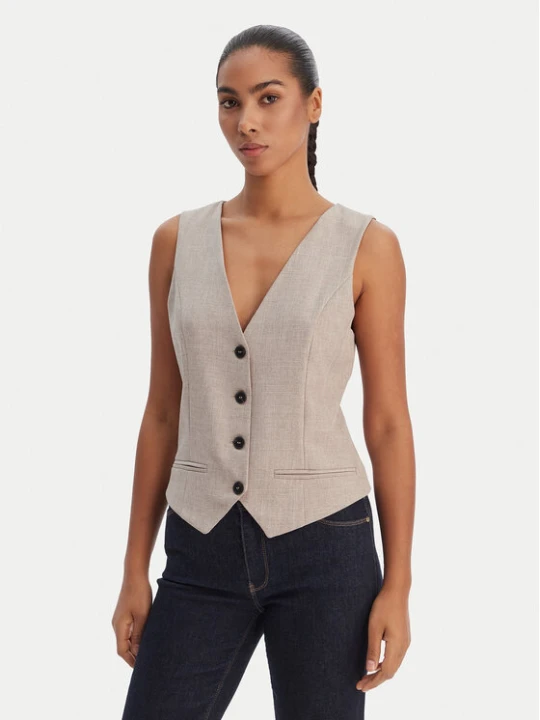 Zdjęcie produktu ONLY Kamizelka garniturowa Linda 15336753 Beżowy Regular Fit