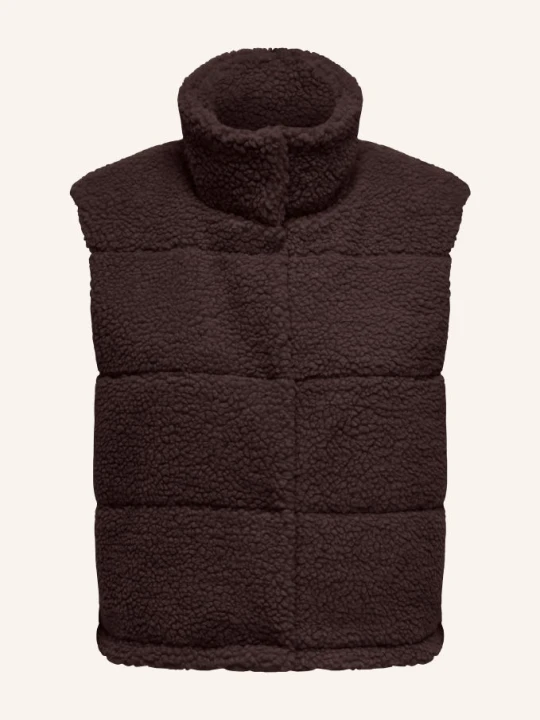 Zdjęcie produktu Only Kamizelka Pikowana Z Pluszowego Materiału braun CIEMNOBRĄZOWY