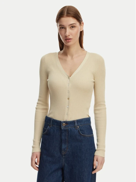 Zdjęcie produktu ONLY Kardigan Mist 15363392 Beżowy Slim Fit