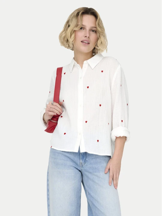 Zdjęcie produktu ONLY Koszula Heart 15332482 Biały Regular Fit