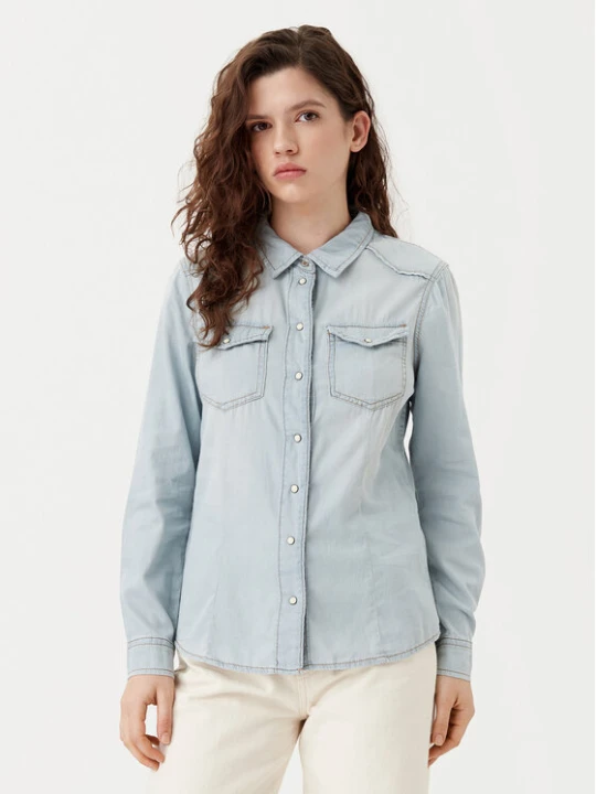 Zdjęcie produktu ONLY Koszula jeansowa Alexa 15315185 Błękitny Regular Fit Niebieski jasny