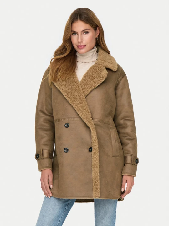 Zdjęcie produktu ONLY Kożuch Ylva 15322402 Brązowy Regular Fit