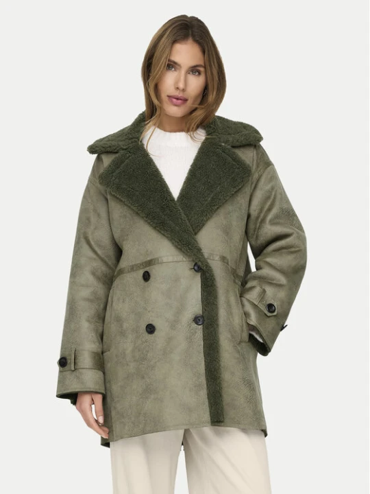Zdjęcie produktu ONLY Kożuch Ylva 15322402 Zielony Regular Fit
