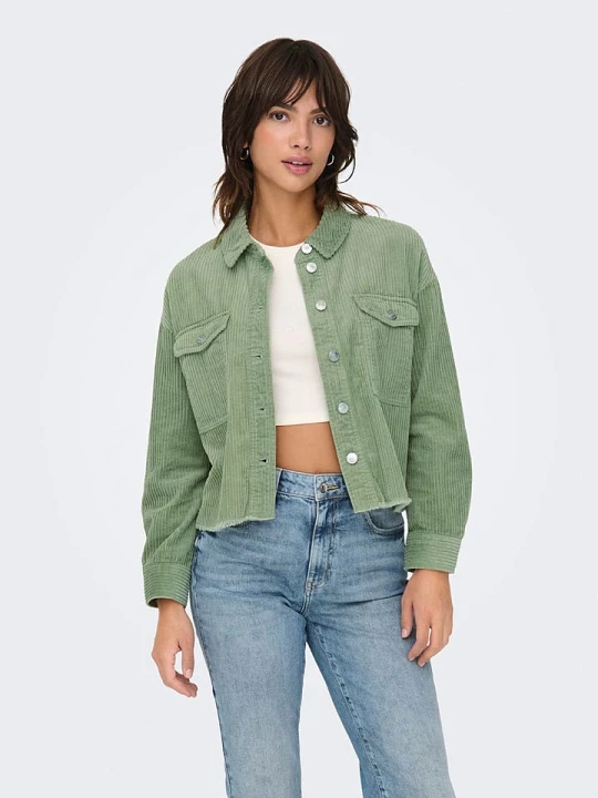 Zdjęcie produktu ONLY Kurtka dżinsowa w kolorze zielonym rozmiar: S