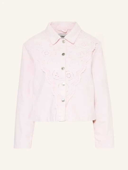 Zdjęcie produktu Only Kurtka Dżinsowa Z Dziurkami rosa PALE LILAC