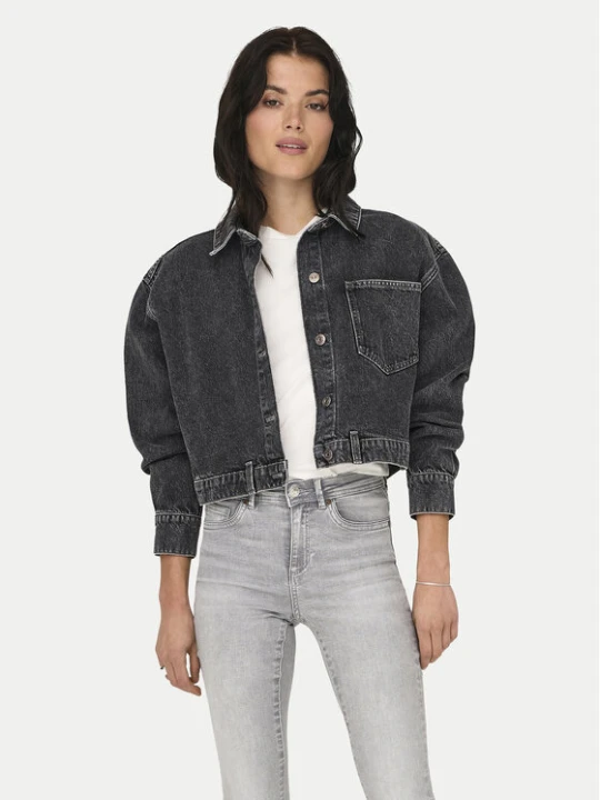 Zdjęcie produktu ONLY Kurtka jeansowa Emaline 15330000 Szary Loose Fit