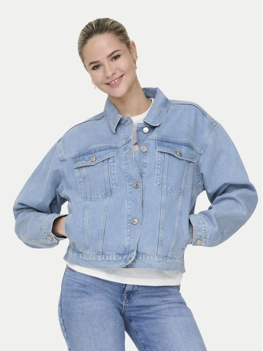 Zdjęcie produktu ONLY Kurtka jeansowa Harper 15363548 Niebieski Regular Fit