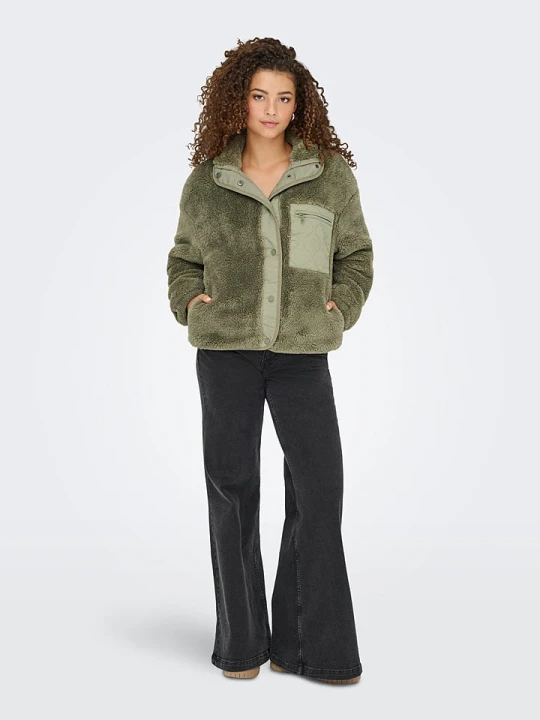Zdjęcie produktu ONLY Kurtka polarowa w kolorze khaki rozmiar: XL