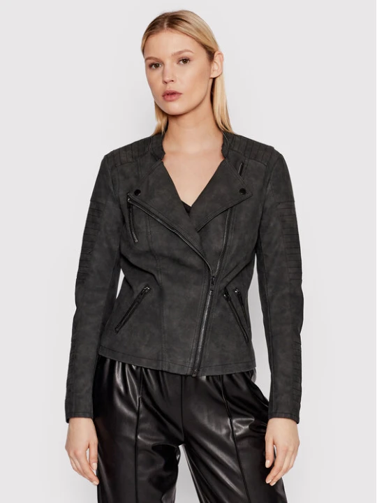 Zdjęcie produktu ONLY Kurtka z imitacji skóry Ava 15102997 Czarny Regular Fit