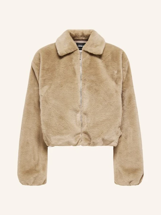 Zdjęcie produktu Only Kurtka Ze Sztucznego Futra beige JASNOBRĄZOWY
