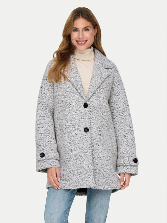 Zdjęcie produktu ONLY Płaszcz wełniany Sophia 15321880 Szary Relaxed Fit