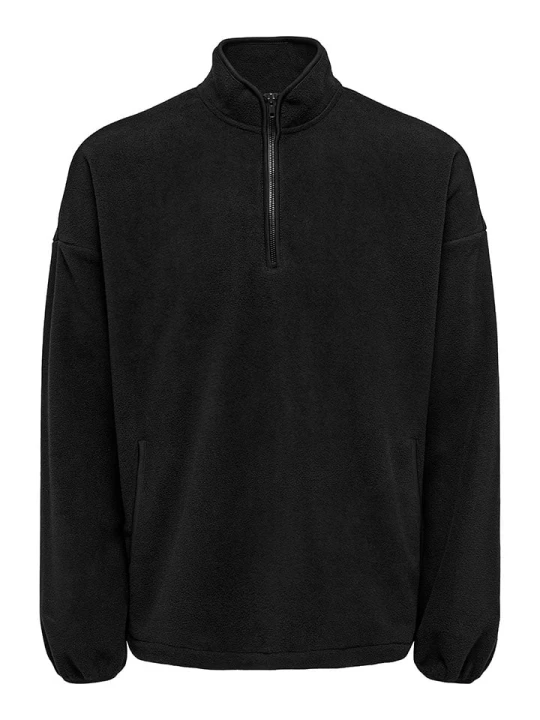 Zdjęcie produktu ONLY & SONS Bluza polarowa "Sakeem" w kolorze czarnym rozmiar: XXL