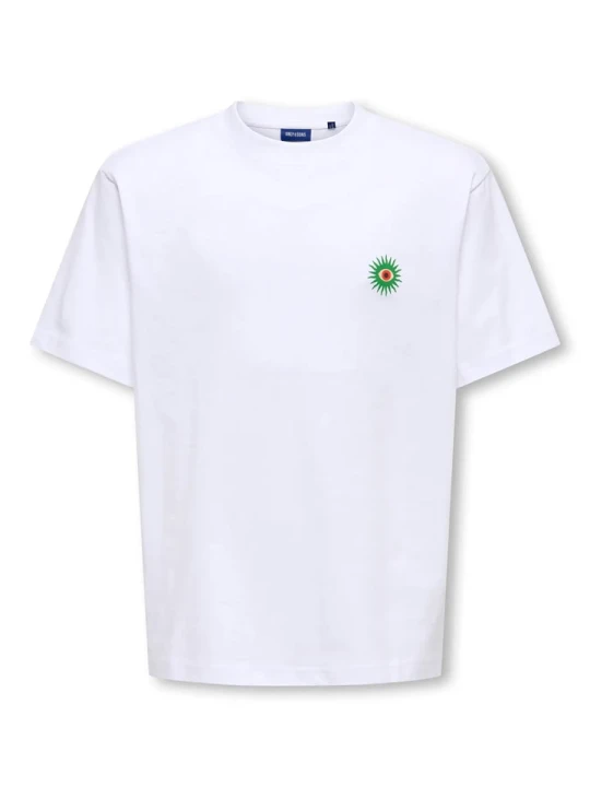 Zdjęcie produktu ONLY & SONS Junior Koszulka "Fred" w kolorze białym rozmiar: 134/140