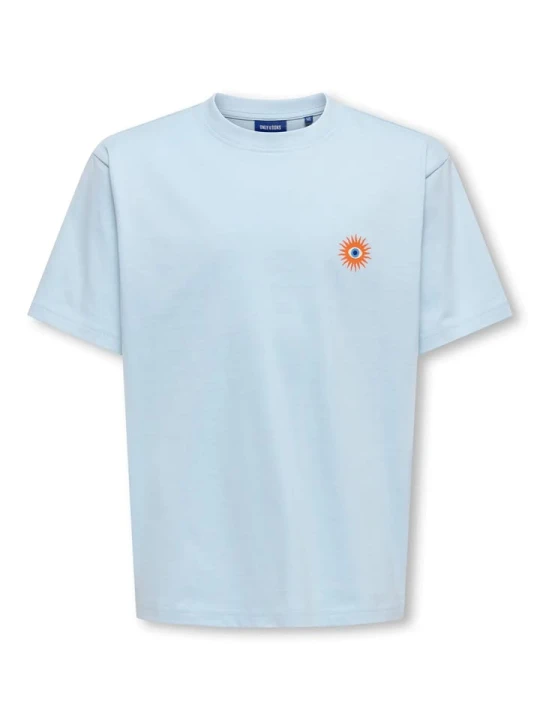 Zdjęcie produktu ONLY & SONS Junior Koszulka "Fred" w kolorze błękitnym rozmiar: 134/140