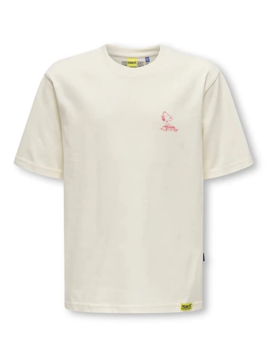 Zdjęcie produktu ONLY & SONS Junior Koszulka "Peanuts" w kolorze kremowym rozmiar: 170/176