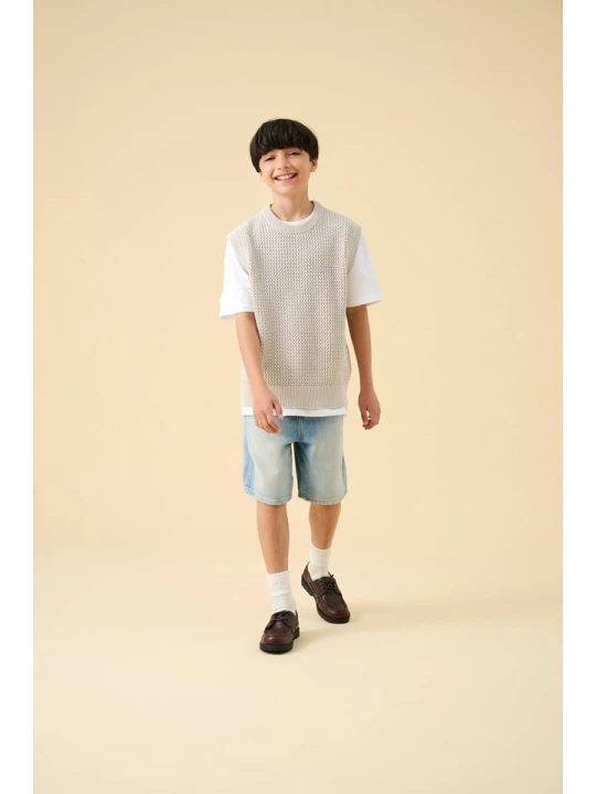 Zdjęcie produktu ONLY & SONS Junior Szorty dżinsowe "Fade" w kolorze błękitnym rozmiar: 170