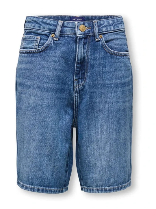 Zdjęcie produktu ONLY & SONS Junior Szorty dżinsowe "Fade" w kolorze niebieskim rozmiar: 158